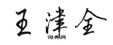 駱恆光王津全行書個性簽名怎么寫