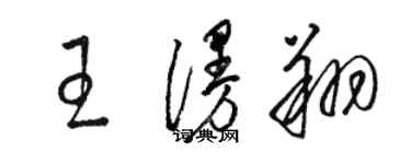 駱恆光王漫翔草書個性簽名怎么寫