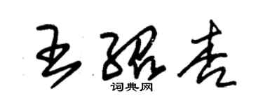 朱錫榮王紹杏草書個性簽名怎么寫