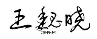 曾慶福王魏曉草書個性簽名怎么寫