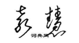 駱恆光袁慧草書個性簽名怎么寫