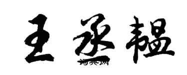 胡問遂王丞韞行書個性簽名怎么寫