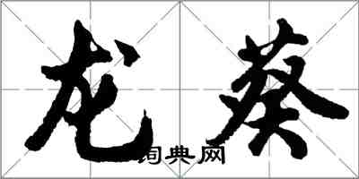 胡問遂龍葵行書怎么寫