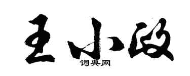 胡問遂王小政行書個性簽名怎么寫