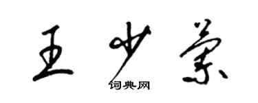 梁錦英王少蘭草書個性簽名怎么寫