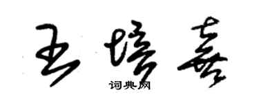 朱錫榮王培喜草書個性簽名怎么寫