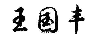 胡問遂王國豐行書個性簽名怎么寫