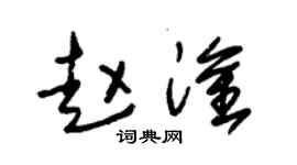 朱錫榮趙淦草書個性簽名怎么寫
