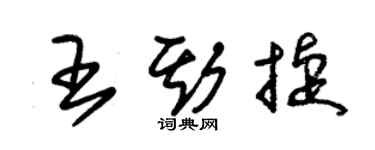 朱錫榮王斯捷草書個性簽名怎么寫