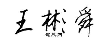 王正良王彬舜行書個性簽名怎么寫