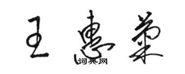 駱恆光王惠菊草書個性簽名怎么寫