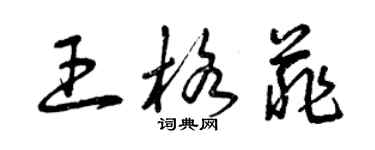 曾慶福王格菲草書個性簽名怎么寫