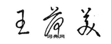 駱恆光王荷美草書個性簽名怎么寫