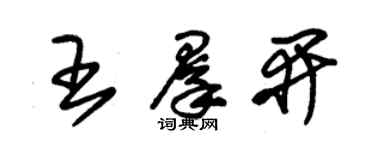 朱錫榮王群開草書個性簽名怎么寫