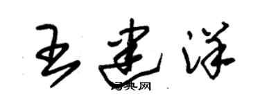 朱錫榮王建洋草書個性簽名怎么寫
