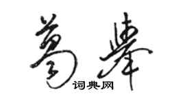 駱恆光葛舉草書個性簽名怎么寫