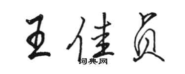 駱恆光王佳貞行書個性簽名怎么寫