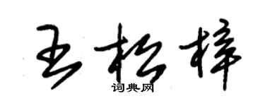 朱錫榮王松梓草書個性簽名怎么寫