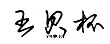 朱錫榮王貝杯草書個性簽名怎么寫