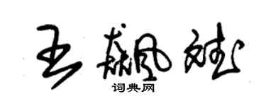 朱錫榮王飆斌草書個性簽名怎么寫