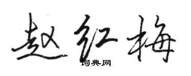 駱恆光趙紅梅行書個性簽名怎么寫