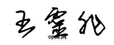 朱錫榮王靈非草書個性簽名怎么寫