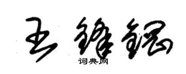 朱錫榮王鋒鋼草書個性簽名怎么寫