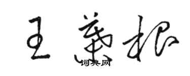 駱恆光王葉根草書個性簽名怎么寫