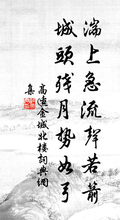 終然謝天伐 詩詞名句