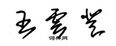 朱錫榮王雲登草書個性簽名怎么寫