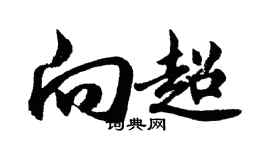 胡問遂向超行書個性簽名怎么寫