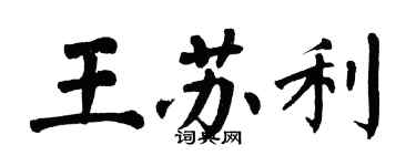 翁闓運王蘇利楷書個性簽名怎么寫