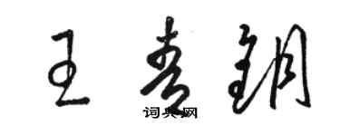 駱恆光王青鑰草書個性簽名怎么寫