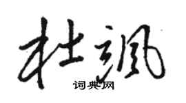 駱恆光杜颯草書個性簽名怎么寫