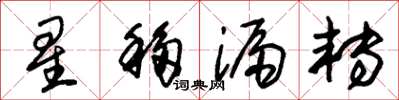 朱錫榮星移漏轉草書怎么寫