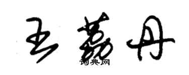 朱錫榮王荔丹草書個性簽名怎么寫