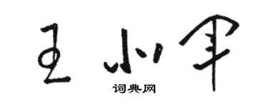 駱恆光王北軍草書個性簽名怎么寫