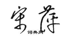 駱恆光宋萍草書個性簽名怎么寫