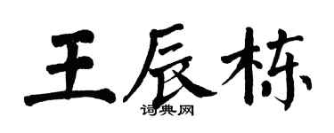 翁闓運王辰棟楷書個性簽名怎么寫