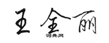 駱恆光王全麗行書個性簽名怎么寫