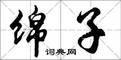 胡問遂綿子行書怎么寫