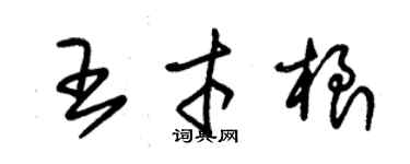 朱錫榮王才根草書個性簽名怎么寫