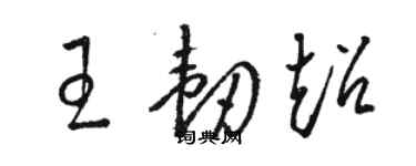 駱恆光王韌超草書個性簽名怎么寫