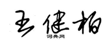 朱錫榮王健柏草書個性簽名怎么寫