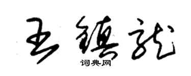 朱錫榮王鎮龍草書個性簽名怎么寫