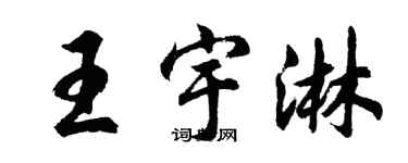 胡問遂王宇淋行書個性簽名怎么寫