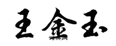 胡問遂王金玉行書個性簽名怎么寫