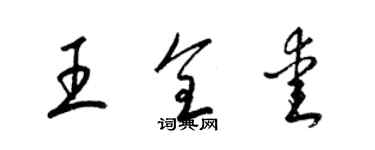 梁錦英王全愛草書個性簽名怎么寫