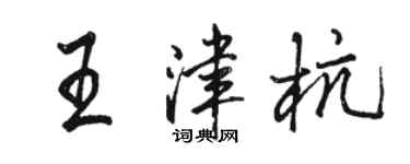 駱恆光王津杭行書個性簽名怎么寫