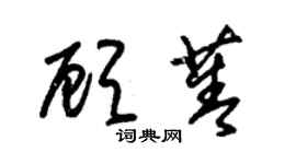 朱錫榮顧菁草書個性簽名怎么寫